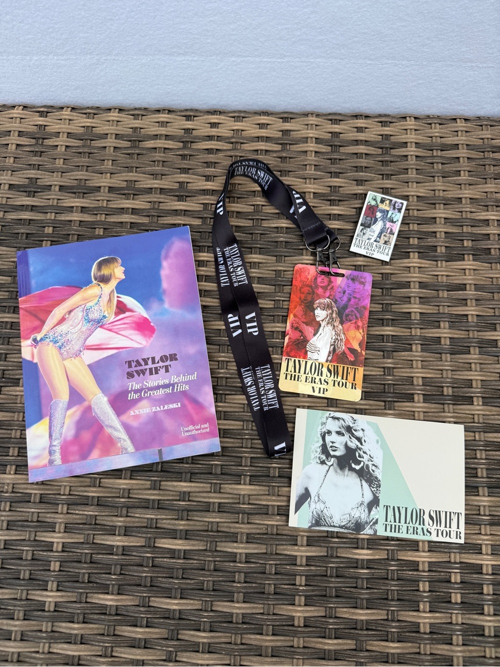 Taylor Swift Eras Tour VIP Lenticular Lanyard Pin Postcard Book Lot